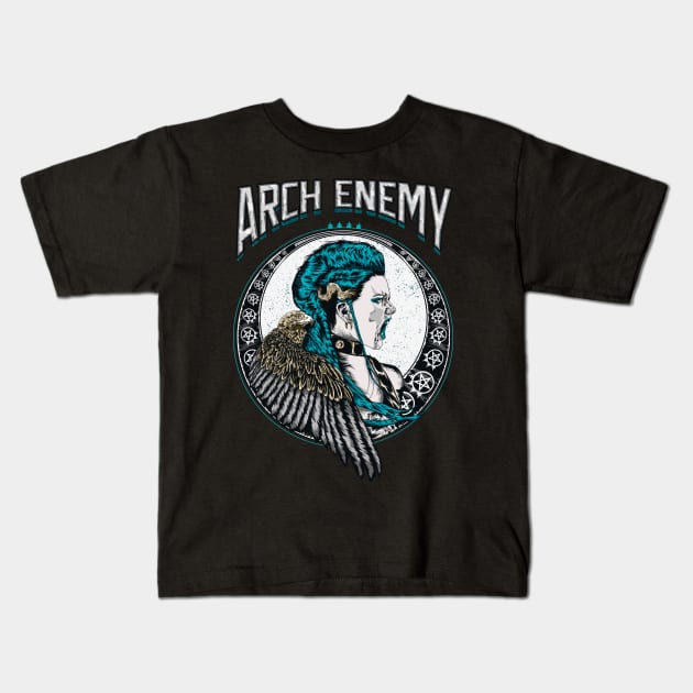 Arch enemy Illustration Kids T-Shirt by jhony-caballero-store